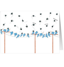 Caspari Graduation Cards Chirp Chirp Hooray Graduation Card