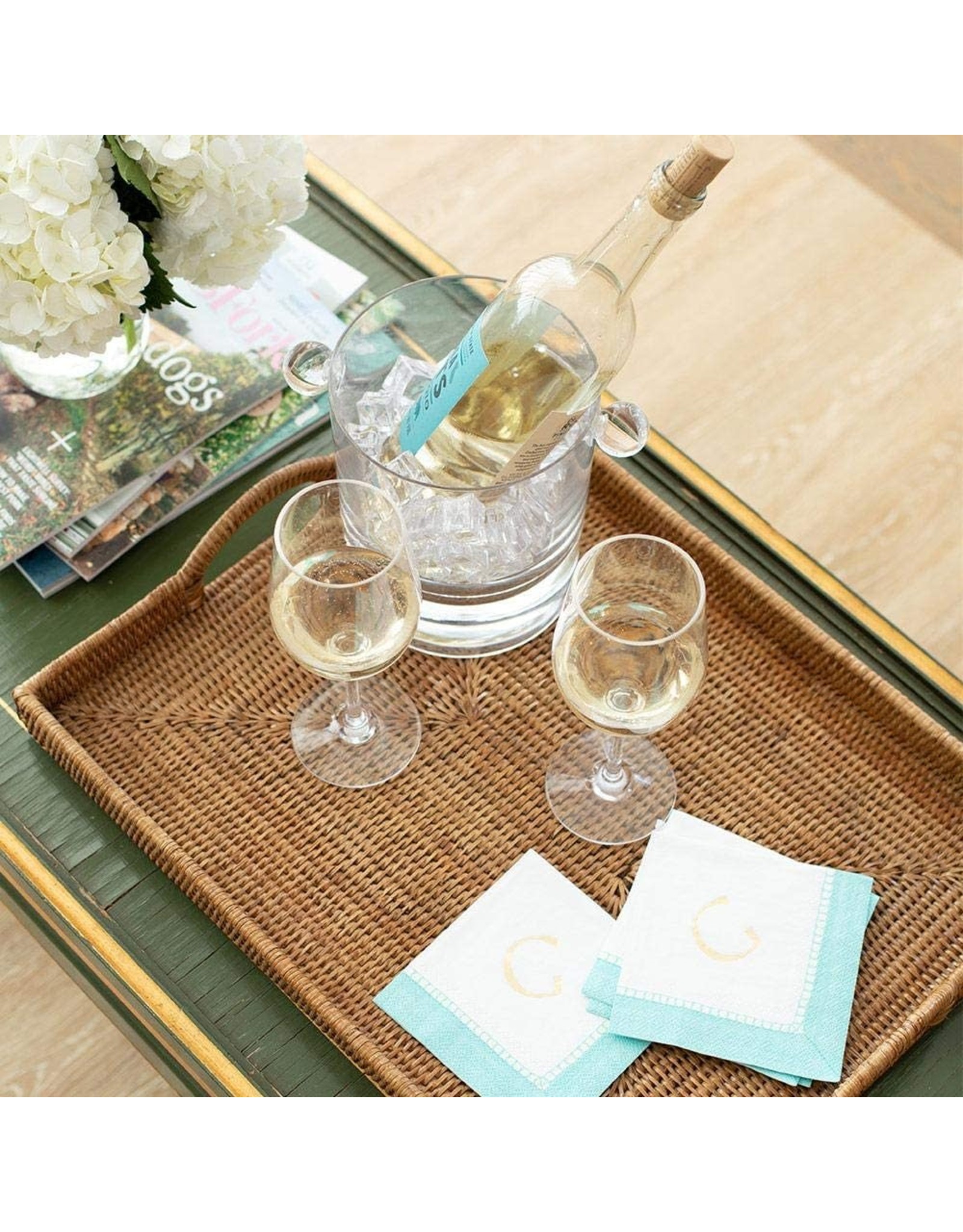 Caspari Lucite Acrylic Ice Bucket 60oz Clear Digs N Gifts