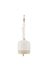 Mud Pie Stoneware And Shell Wind Chime - Life Is Easy In The Breeze