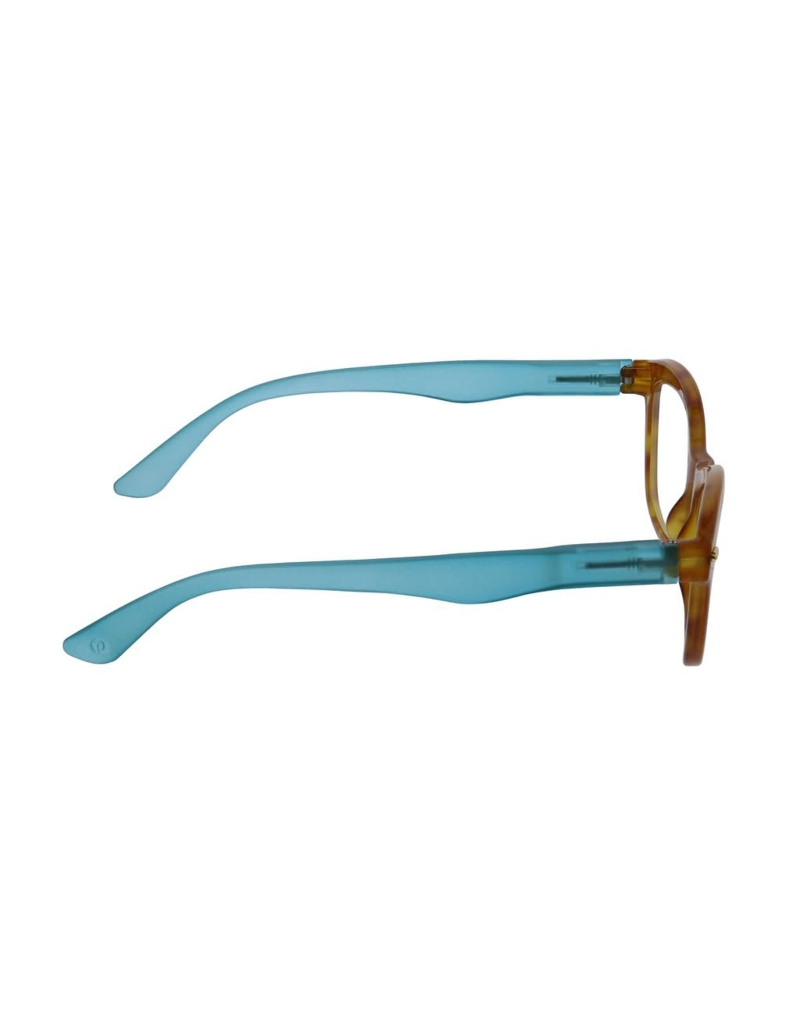 Reading Glasses Monterey Bay Honey Tortoise-Teal +3.50