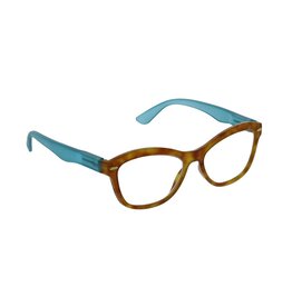 Reading Glasses Monterey Bay Honey Tortoise-Teal +3.50