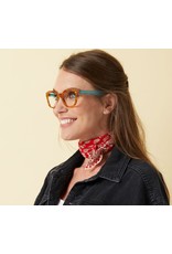 Reading Glasses Monterey Bay Honey Tortoise-Teal +3.50