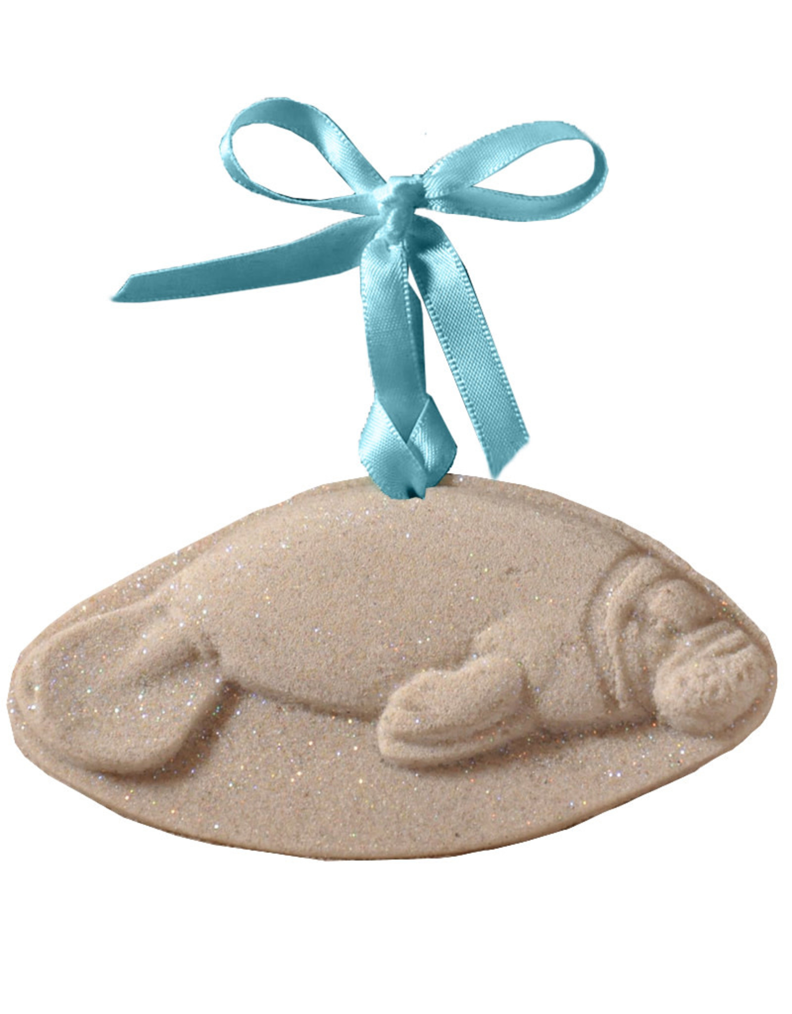 DIGS-N-GIFTS Manatee Sea Cow Sand Christmas Ornament