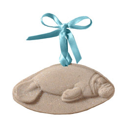 DIGS-N-GIFTS Manatee Sea Cow Sand Christmas Ornament
