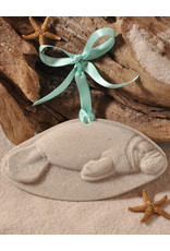 DIGS-N-GIFTS Manatee Sea Cow Sand Christmas Ornament