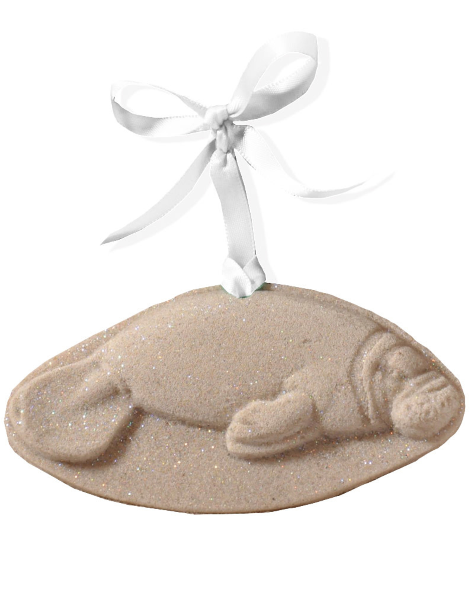 DIGS-N-GIFTS Manatee Sea Cow Sand Christmas Ornament