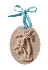 DIGS-N-GIFTS Palmetto Palm Sand Christmas Ornament