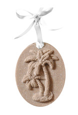 DIGS-N-GIFTS Palmetto Palm Sand Christmas Ornament