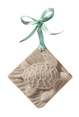 DIGS-N-GIFTS Sea Turtle Sand Christmas Ornament