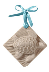 DIGS-N-GIFTS Sea Turtle Sand Christmas Ornament