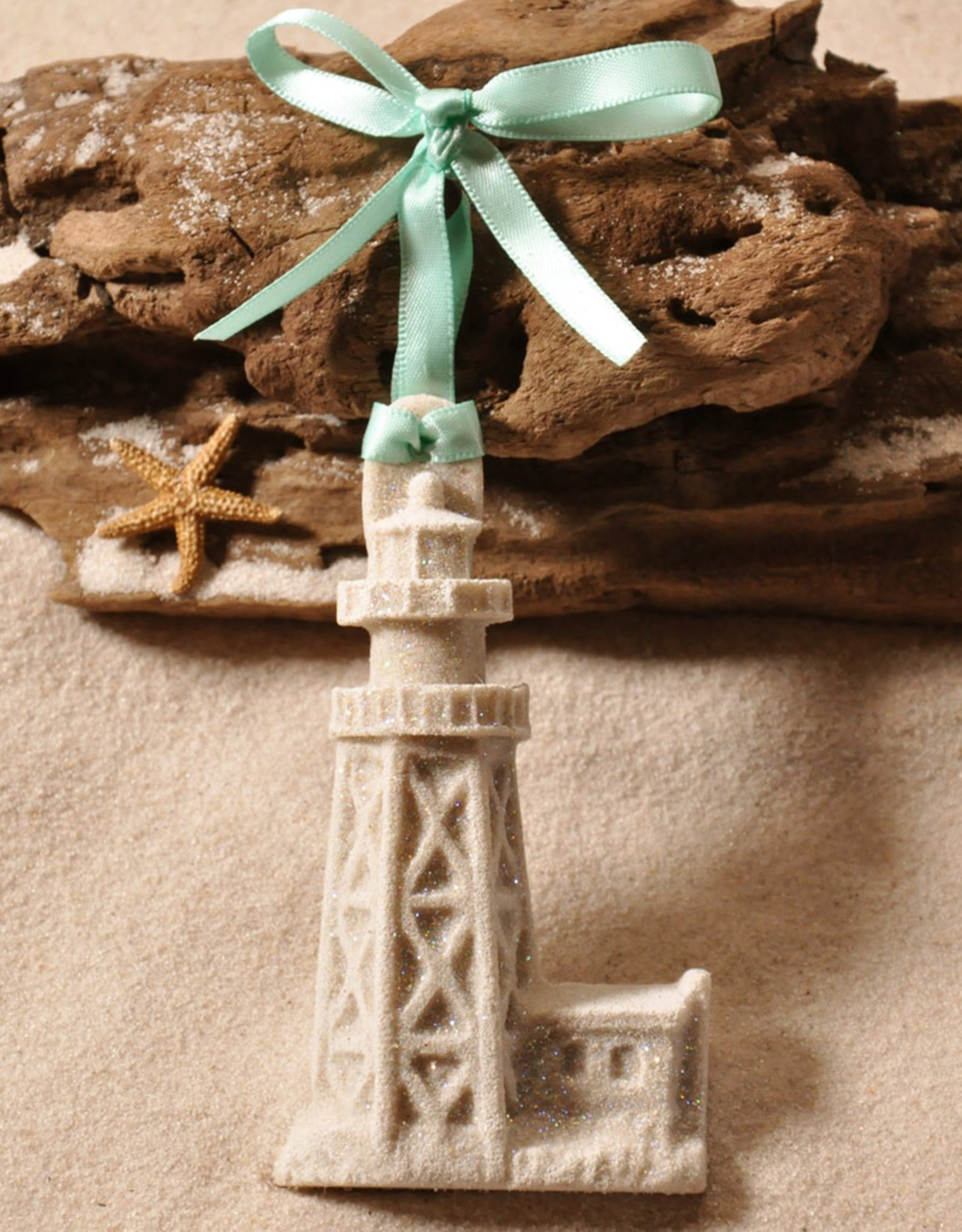 DIGS-N-GIFTS Sanibel Lighthouse Sand Christmas Ornament