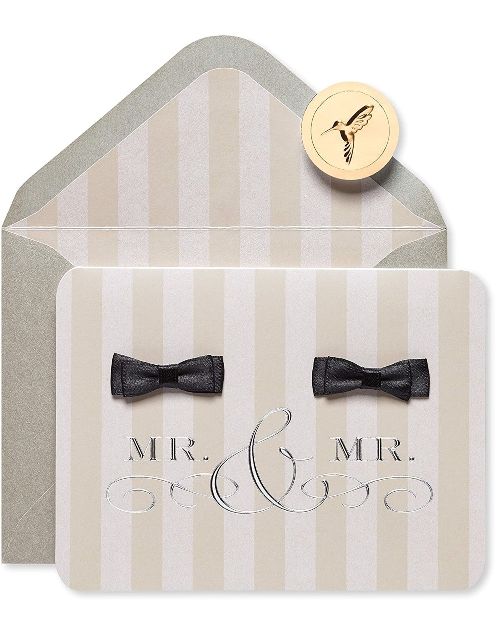 PAPYRUS® Same Sex Wedding Card Mr. And Mr. Groom Bow Ties