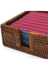Caspari Rattan Guest Towel Napkin Holder Rattan