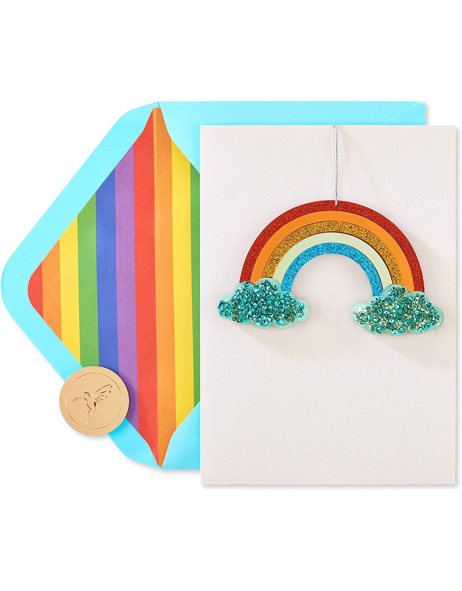 PAPYRUS® Birthday Card With Acrylic Rainbow to Hang