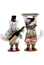 Mark Roberts Fairies Cat Wine Bottle Holder & Cat Holding Tray Set