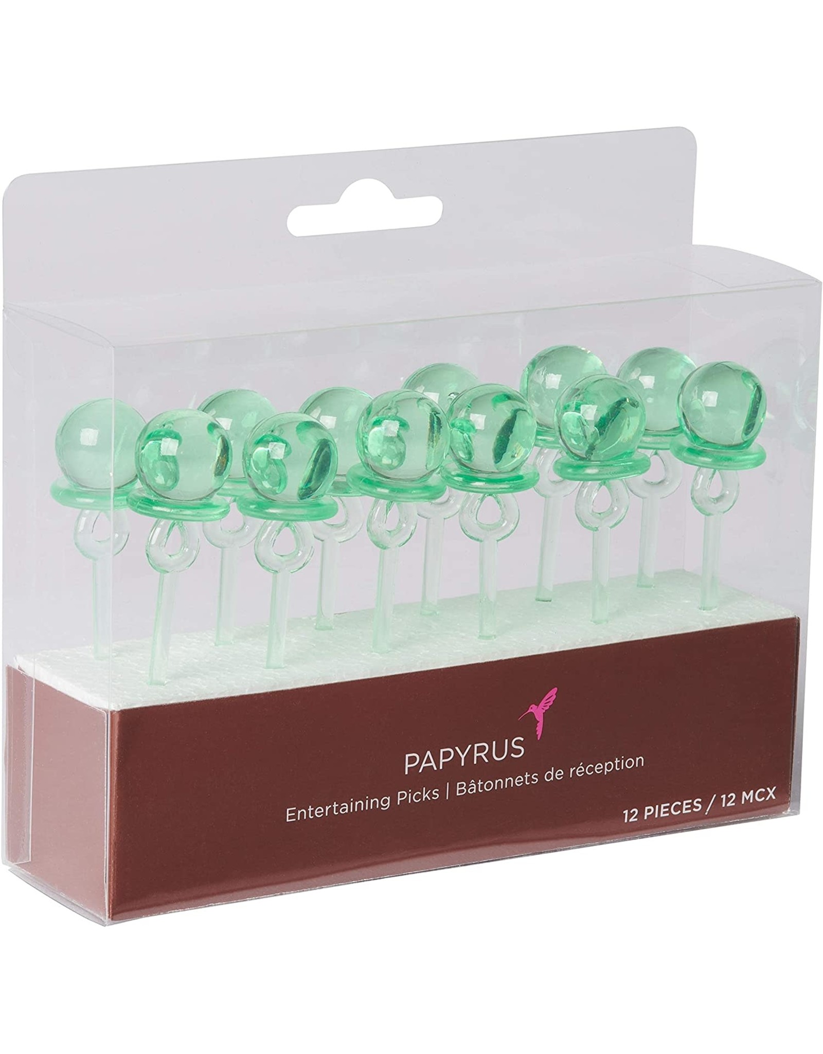 Papyrus Cupcake Baby Shower Party Picks 12pk Pacifiers