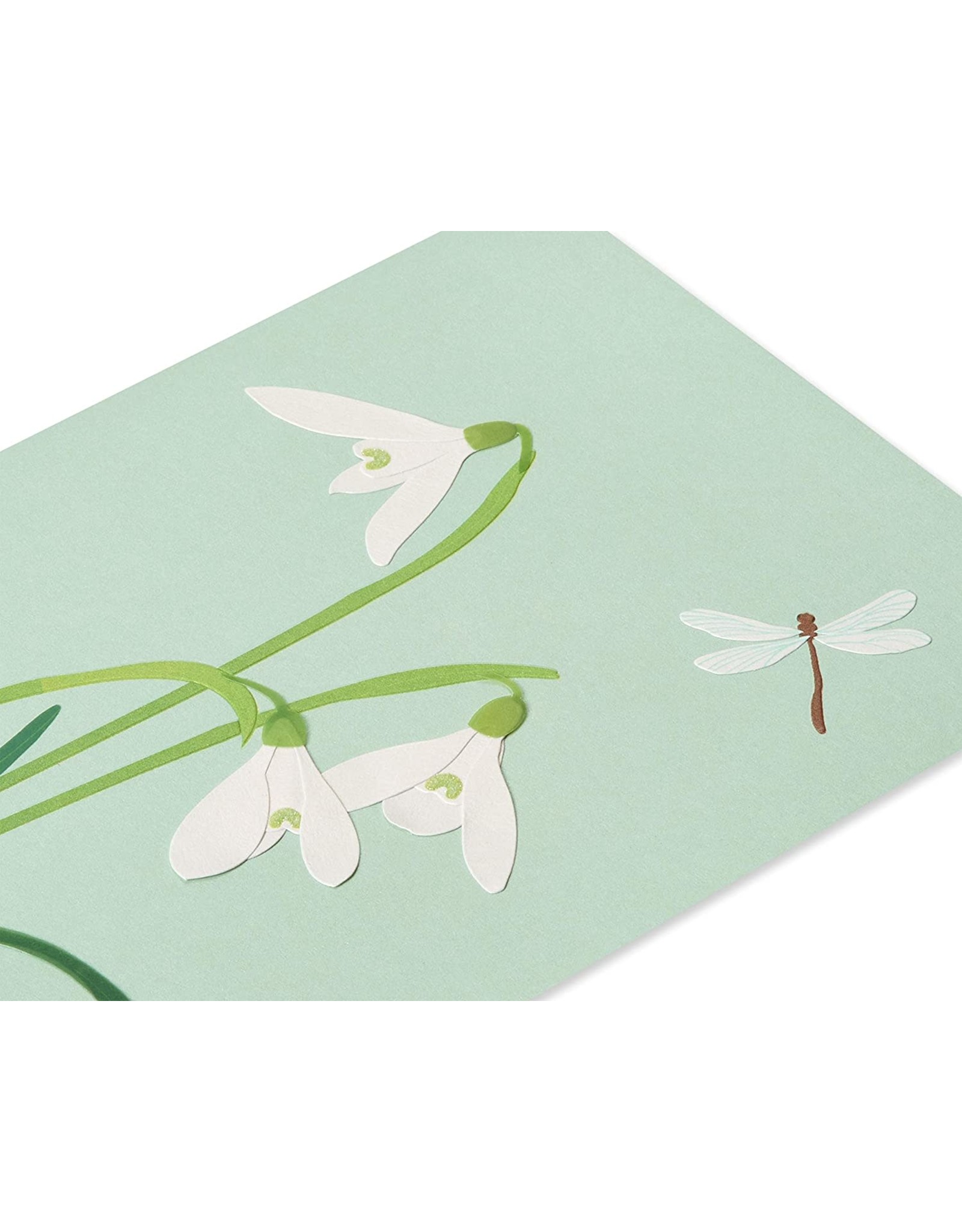 PAPYRUS® Sympathy Card White Crocus Vellum Sculpture