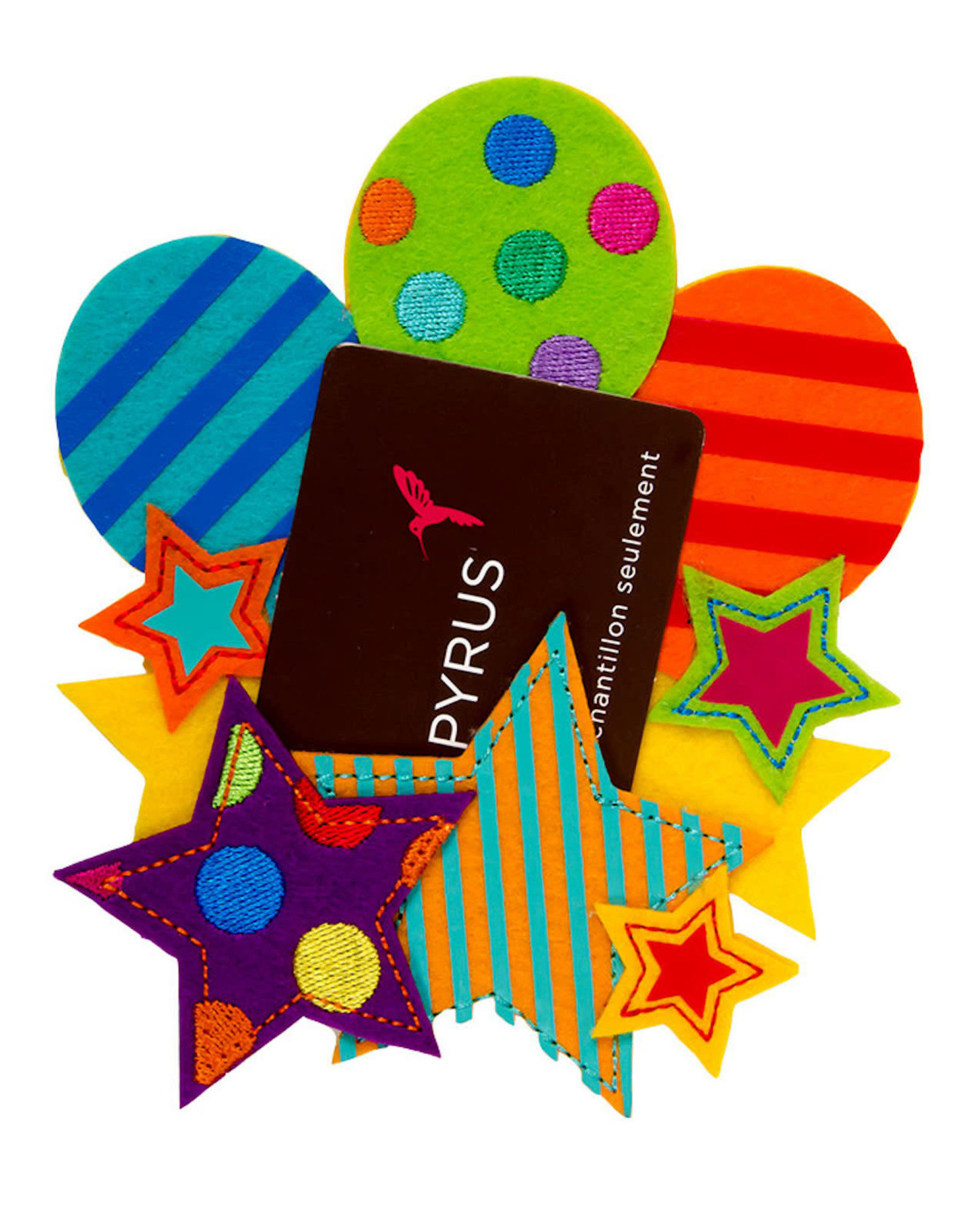 PAPYRUS® Gift Card Holder Felt Stars And Balloons