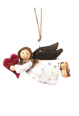 Darice Mini Angel Ornament Angel Flying Holding Heart
