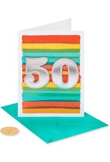 PAPYRUS® Birthday Card 50th Watercolor 50th Birthday