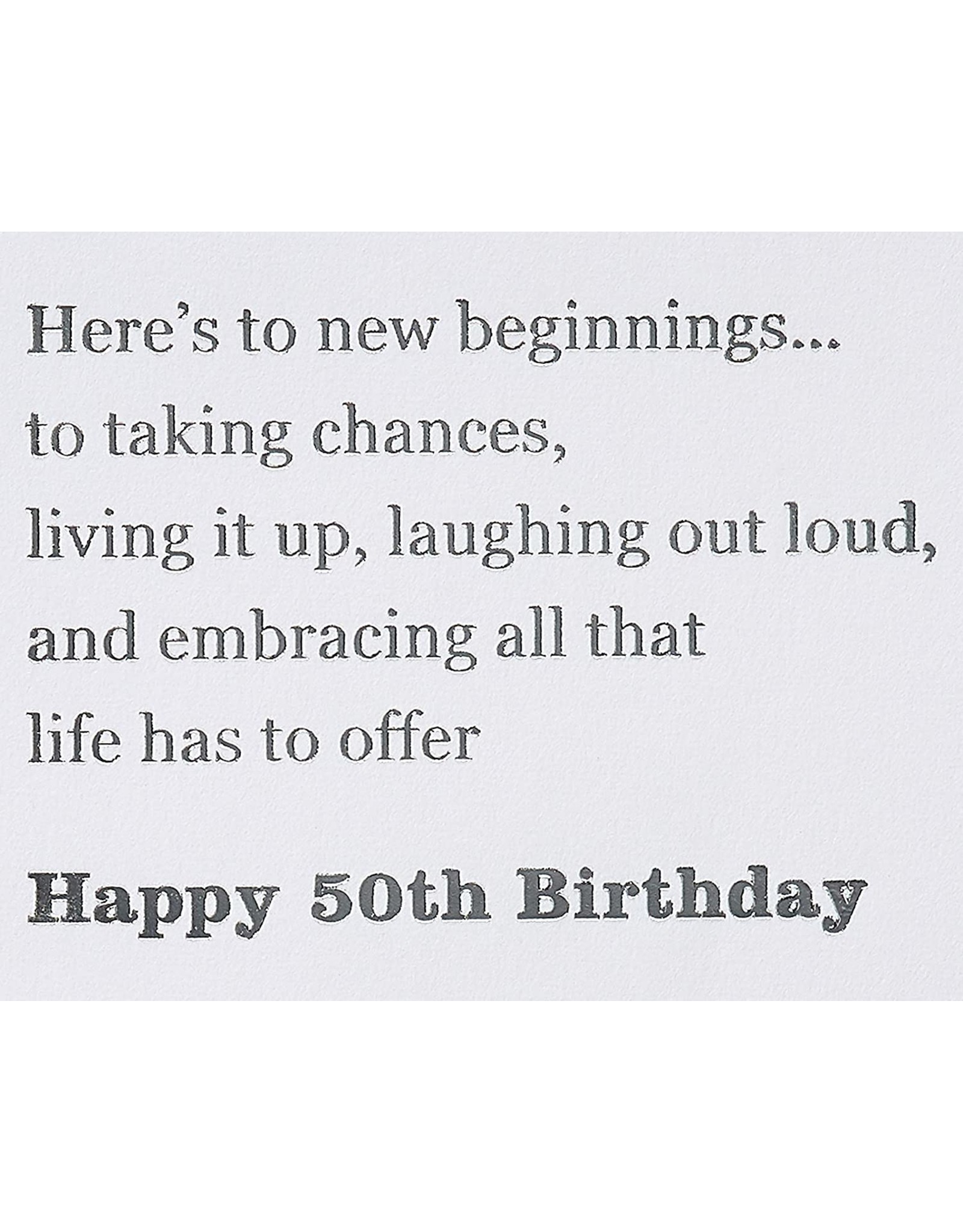 PAPYRUS® Birthday Card 50th Watercolor 50th Birthday