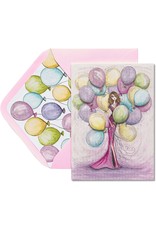 PAPYRUS® Birthday Card Girl With Balloons Bella Pilar