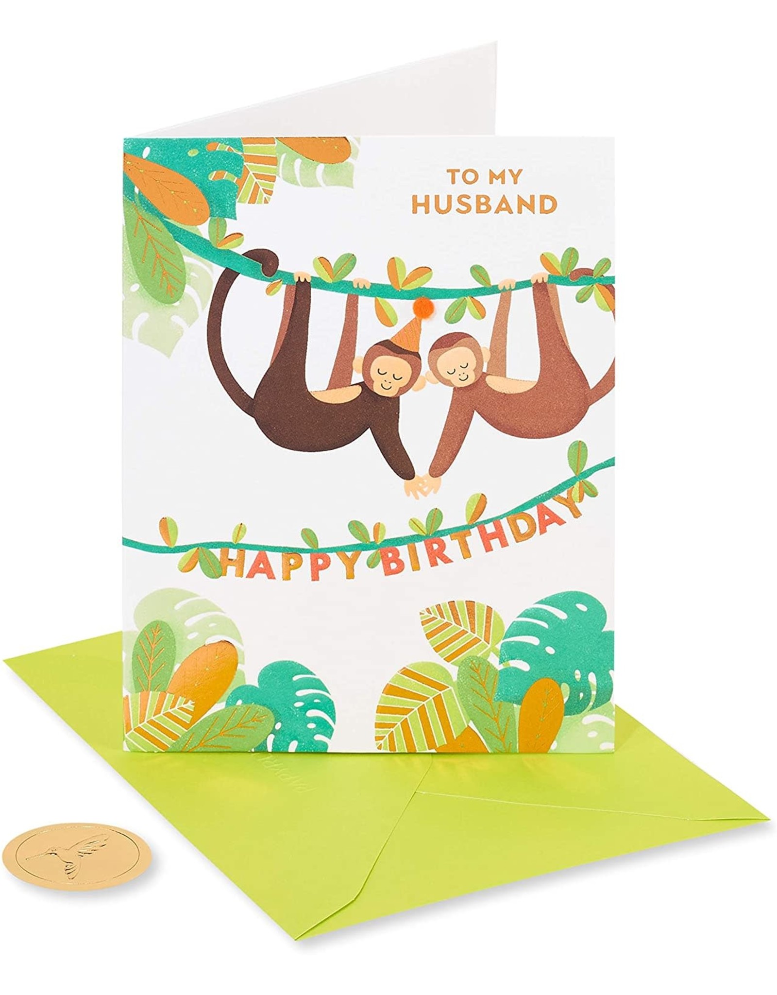PAPYRUS® Birthday Cards For Husband Monkey Around Card