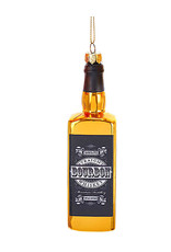 Kurt Adler Glass Whiskey Bottle Ornament