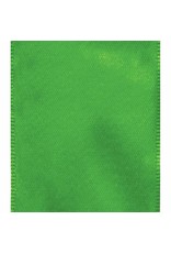 Caspari Solid Green Satin Wired Ribbon - 9 Yard Spool