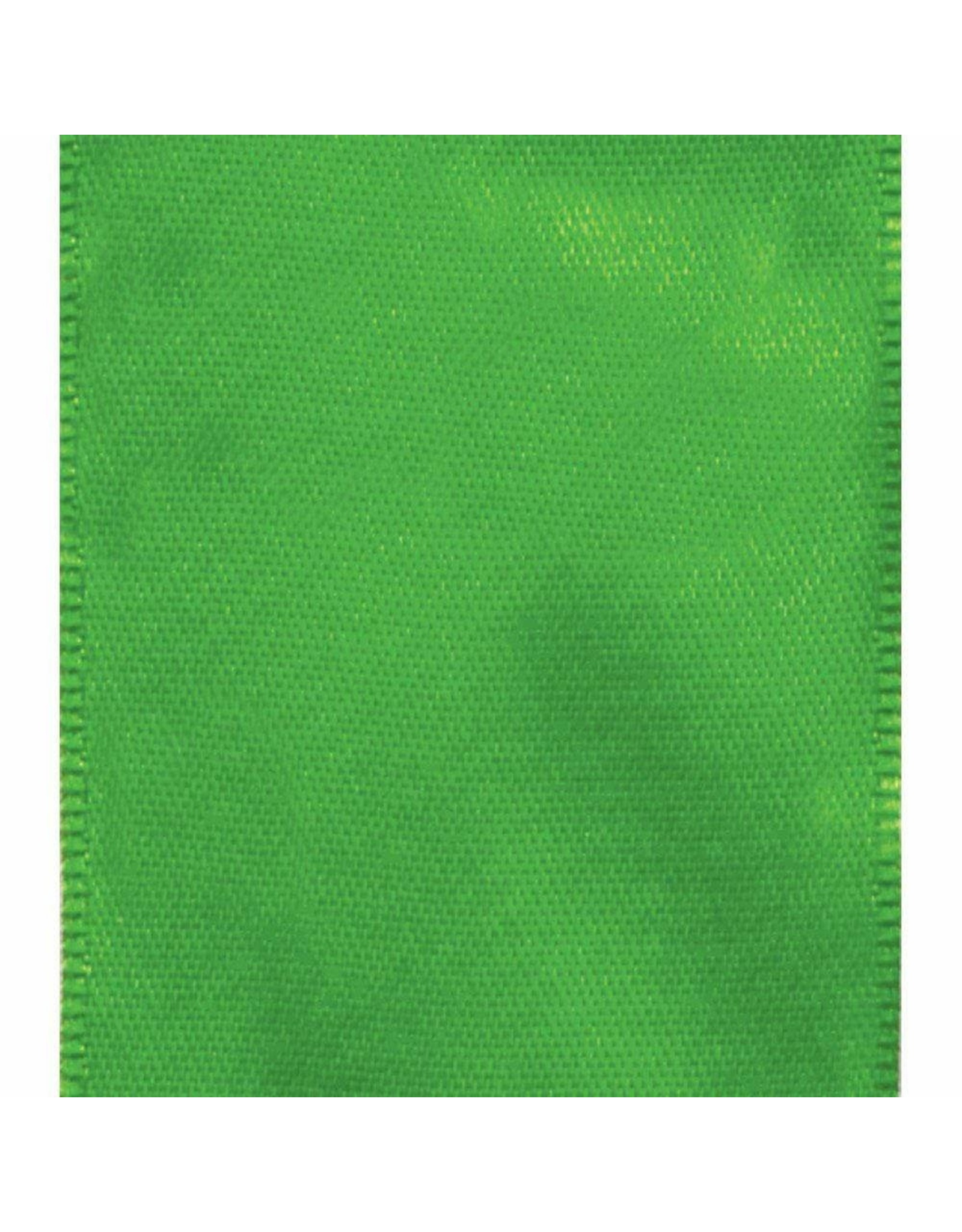 Caspari Solid Green Satin Wired Ribbon - 9 Yard Spool