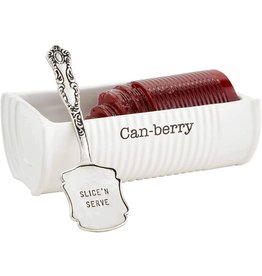 Mud Pie Can-Berry Dish 2 Piece Set Cranberry Dish W Spatula