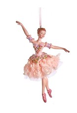 Kurt Adler Blush Pink Ballerina Ornament - Pose A