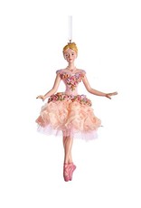 Kurt Adler Blush Pink Ballerina Ornament - Pose B