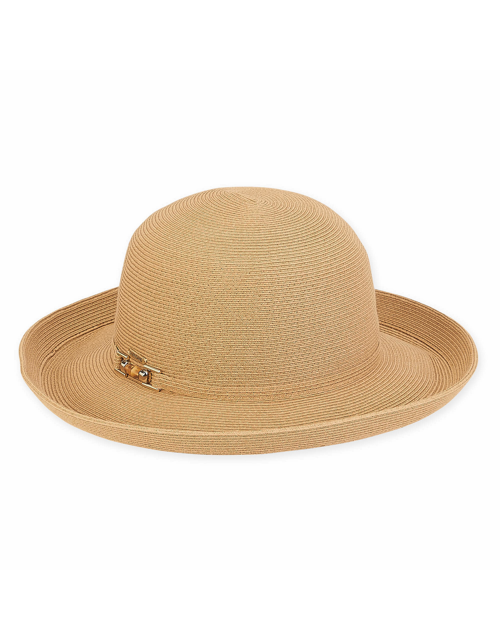 Sun N Sand Women's Hats Premium Paper Braid Up Brim - Tan - Digs N