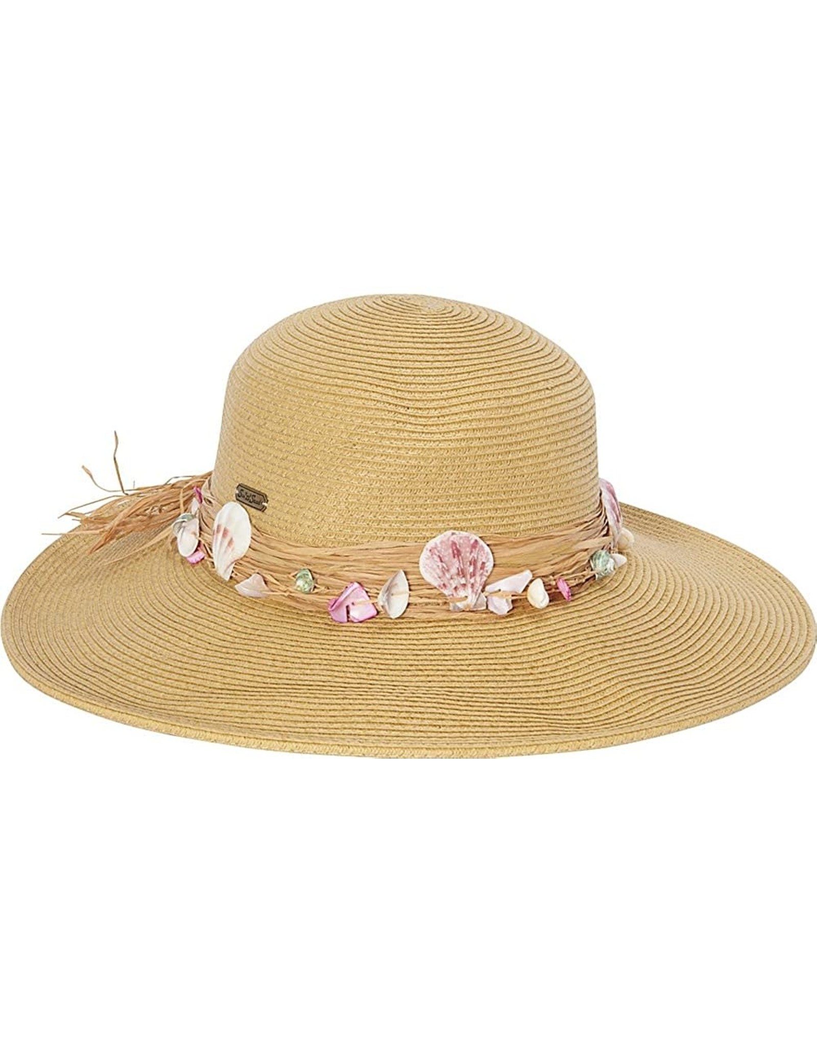 Sun N Sand Womens Hats Raffia With Seashells Hat - Natural