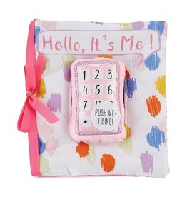 Mud Pie Baby Gifts Hello Its Me Plush Ringing Phone Book Pink