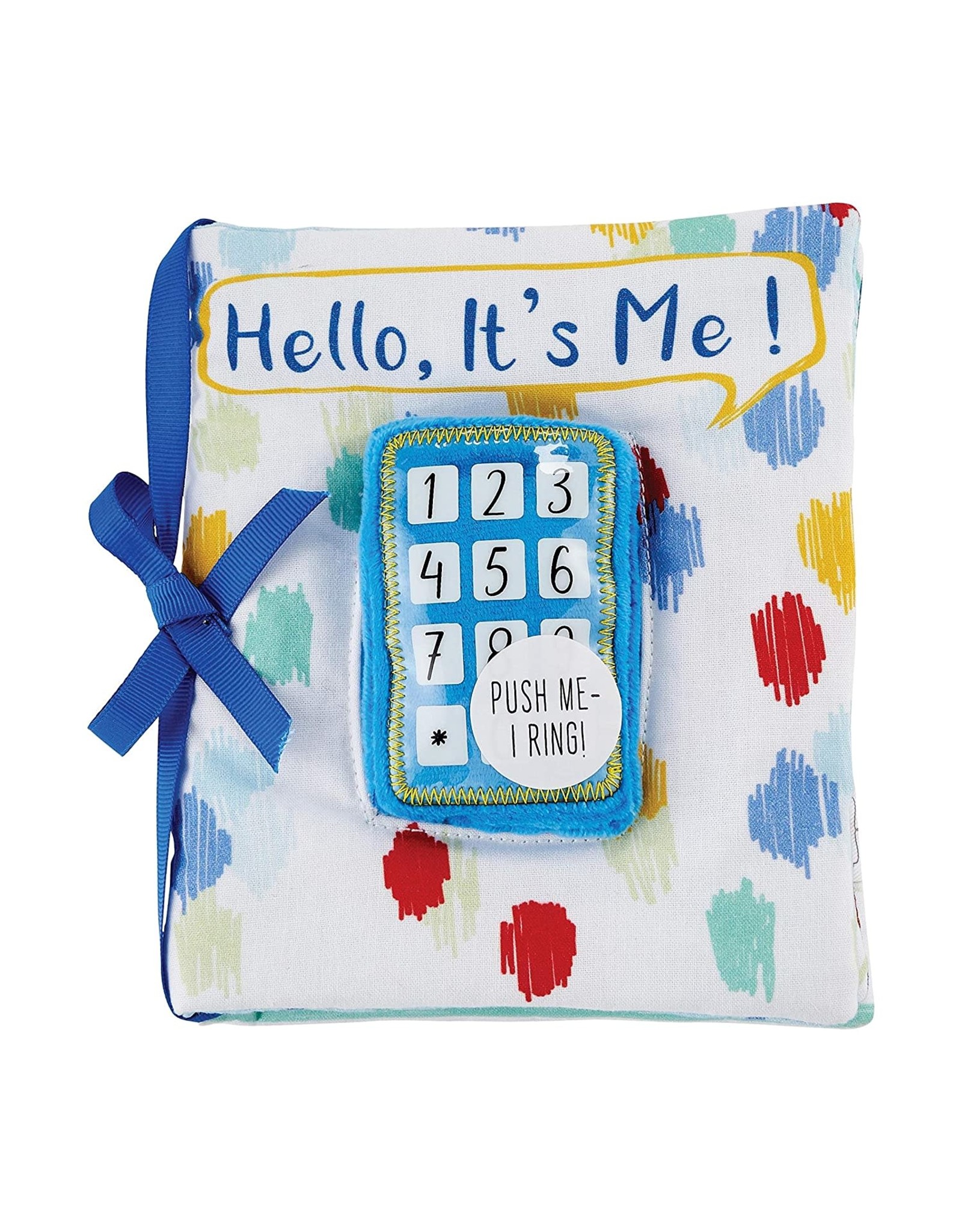 Mud Pie Baby Gifts Hello Its Me Plush Ringing Phone Book Blue