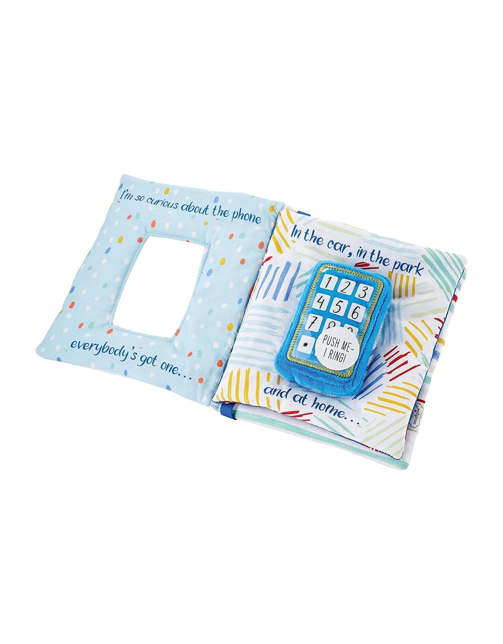 Mud Pie Baby Gifts Hello Its Me Plush Ringing Phone Book Blue