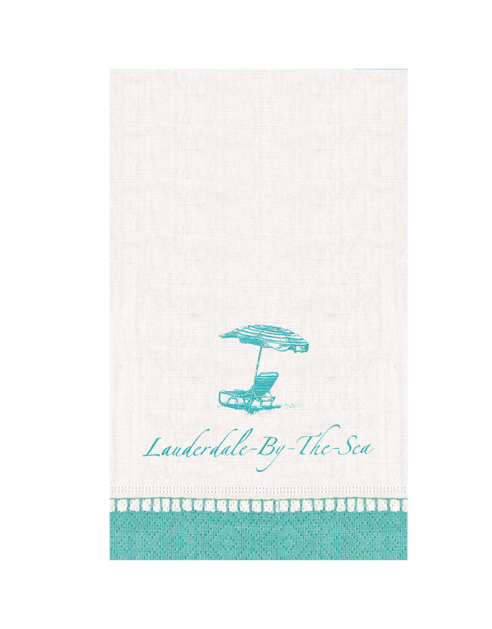 Caspari Lauderdale-By-The-Sea Guest Towel Napkins 18pk Beach Chair