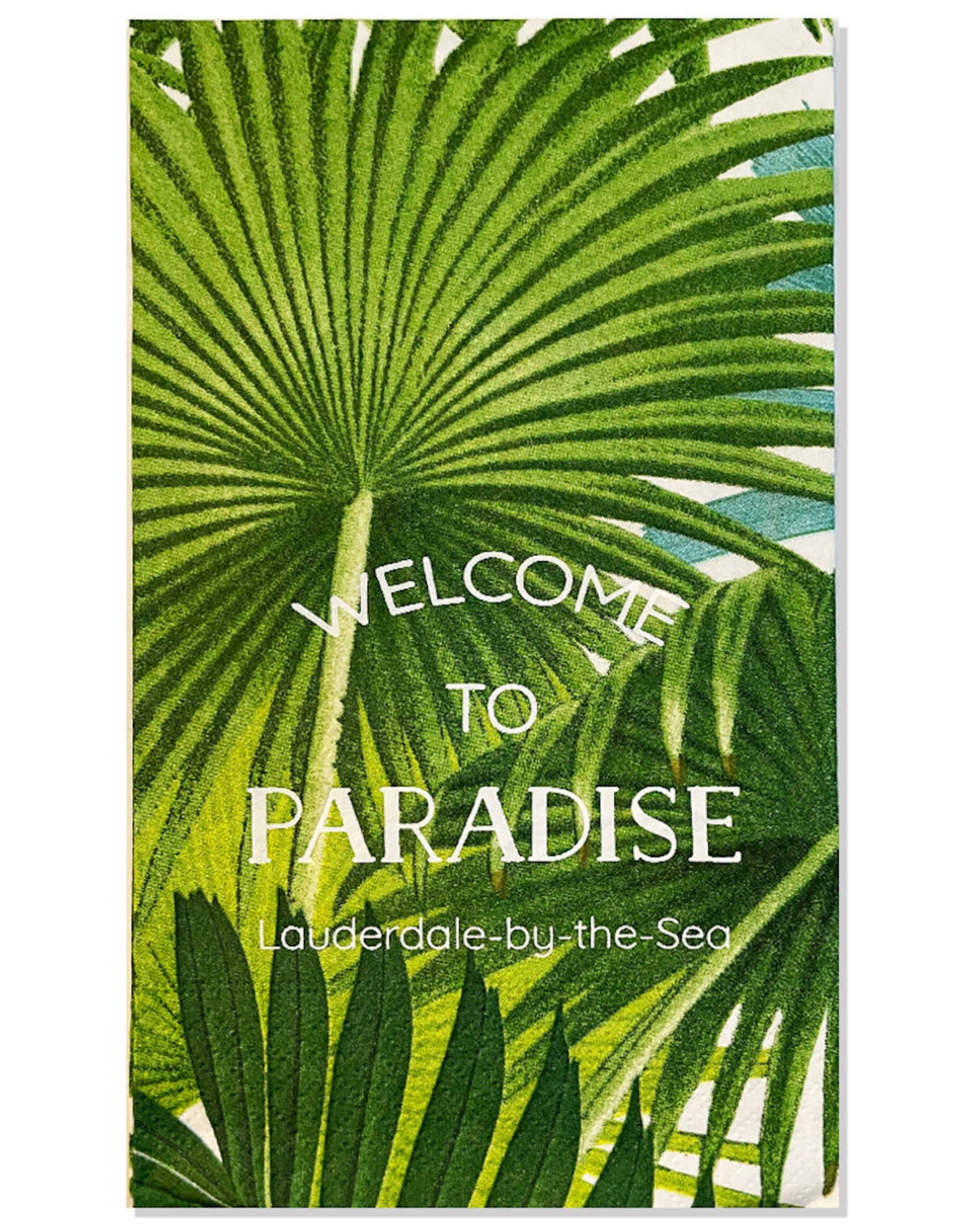 Caspari Lauderdale-By-The-Sea Guest Towel Napkins 18pk Paradise