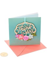 PAPYRUS® Thank You Card With Wood Wreath Hanging Decor