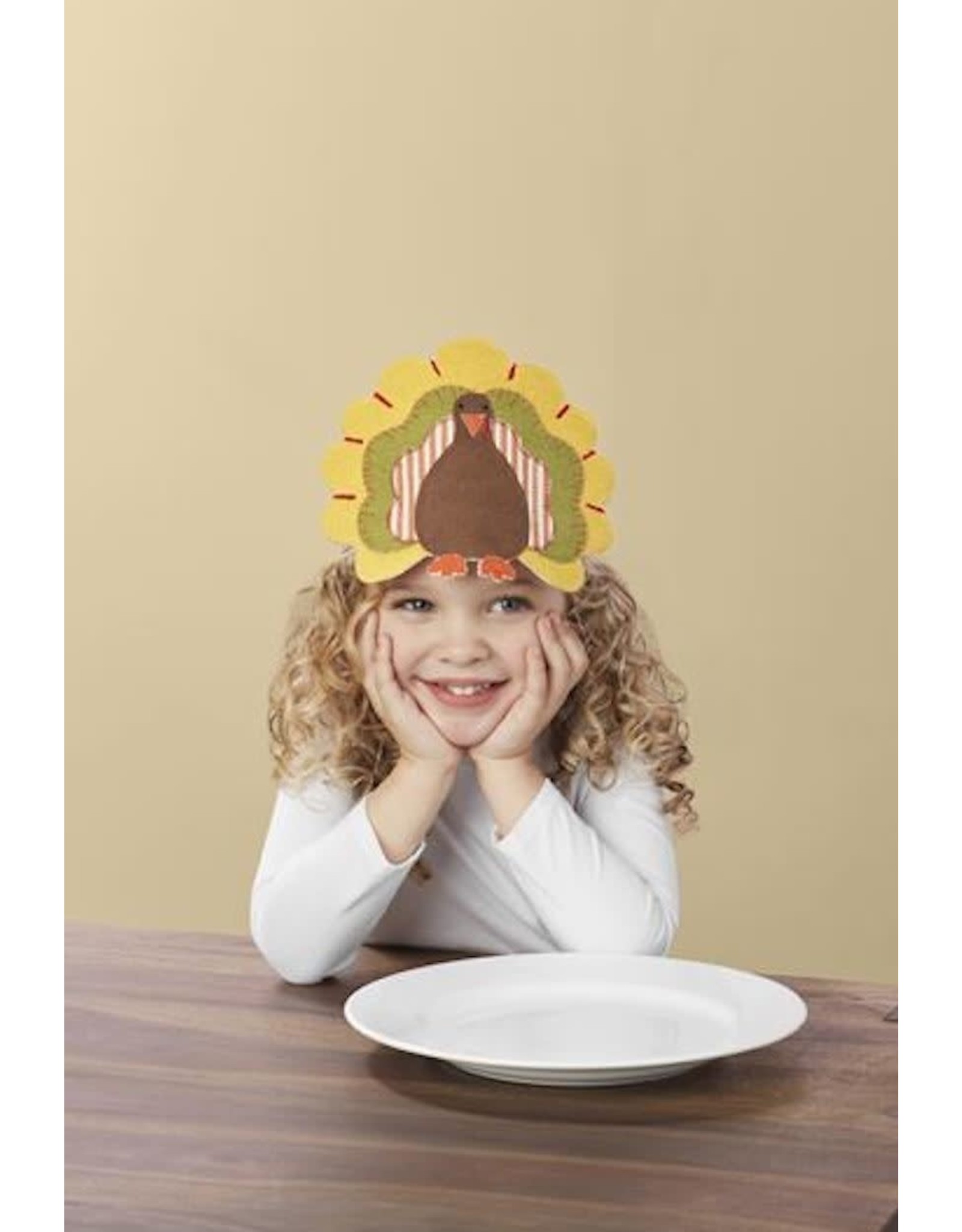 Mud Pie Thanksgiving Turkey Headband Plate Wrap - Y