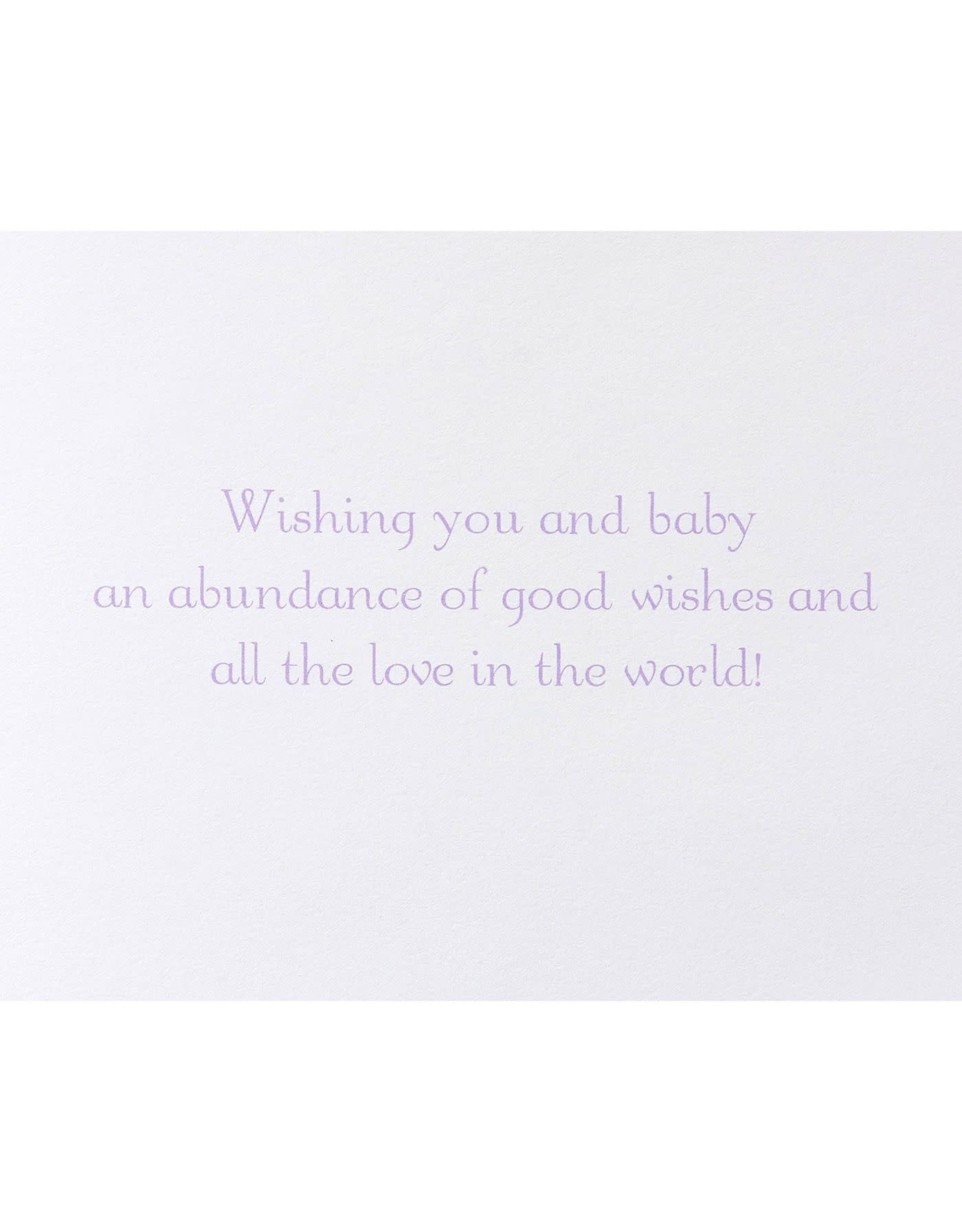 PAPYRUS® Baby Shower Card Raindrops Umbrella And Elephant