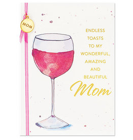 PAPYRUS® Birthday Card For Mom Elegant Wine