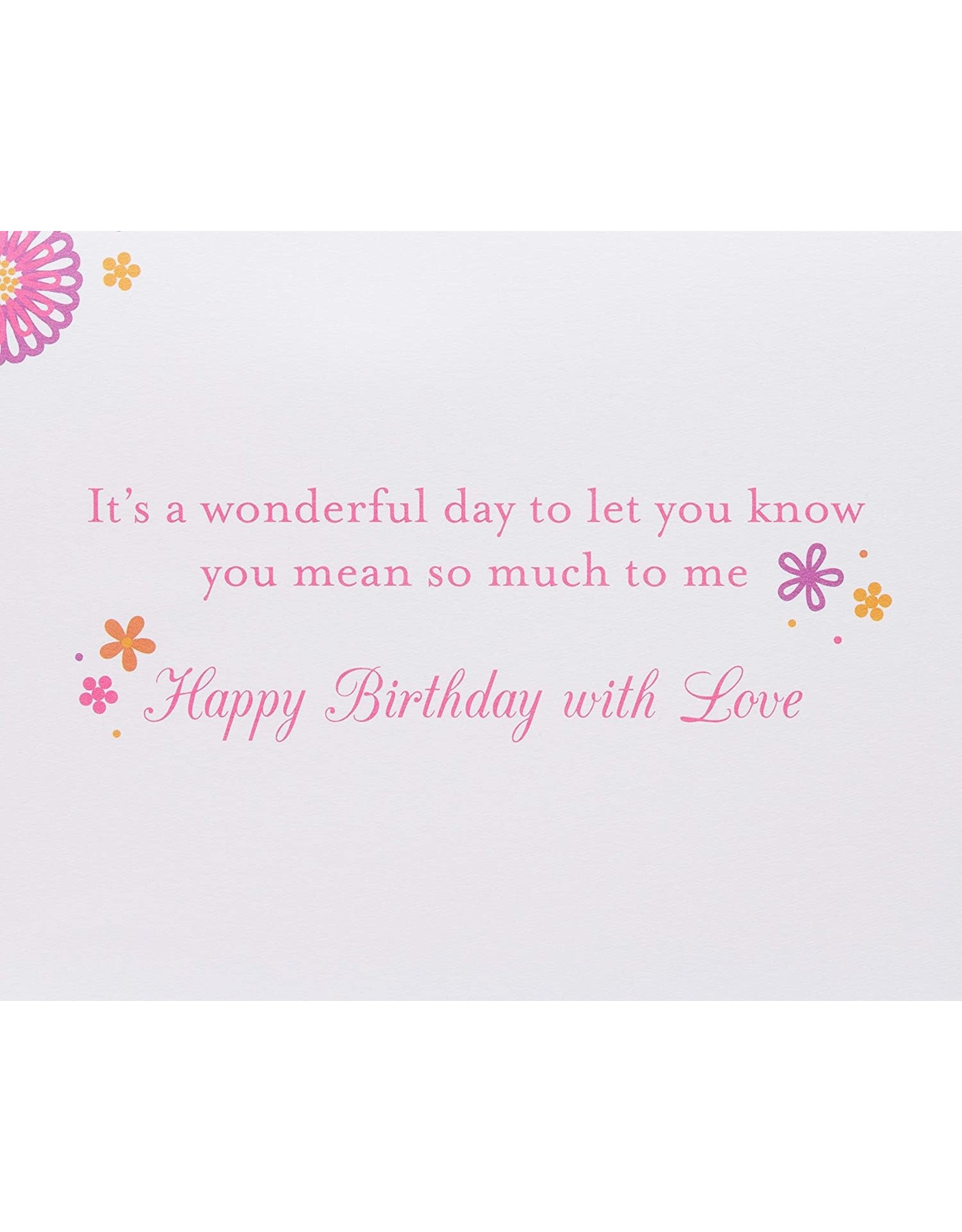 PAPYRUS® Birthday Card For Mom Embroidered With Flowers