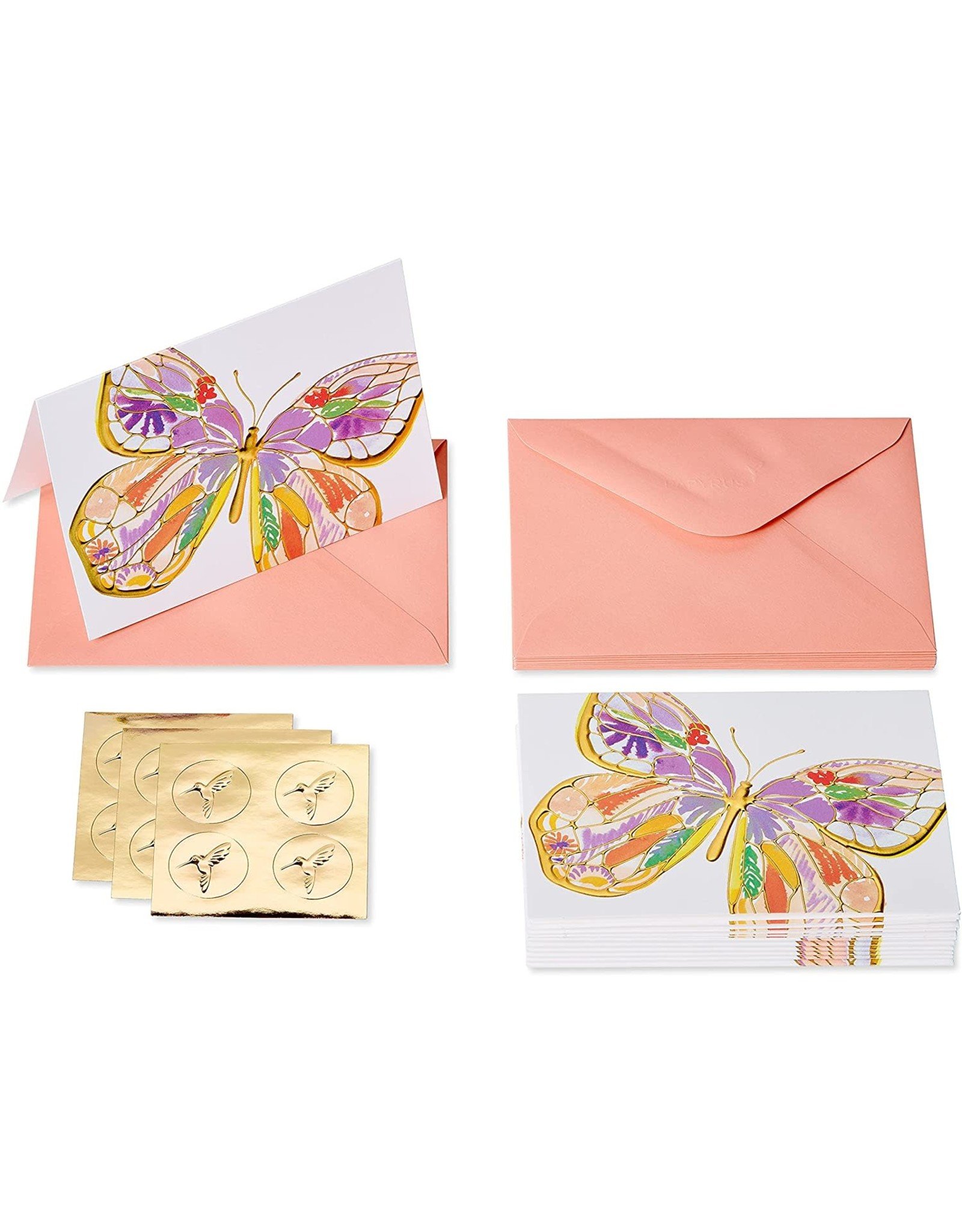 PAPYRUS® Boxed Notes Set of 12 Bold Butterfly Blank Note Cards