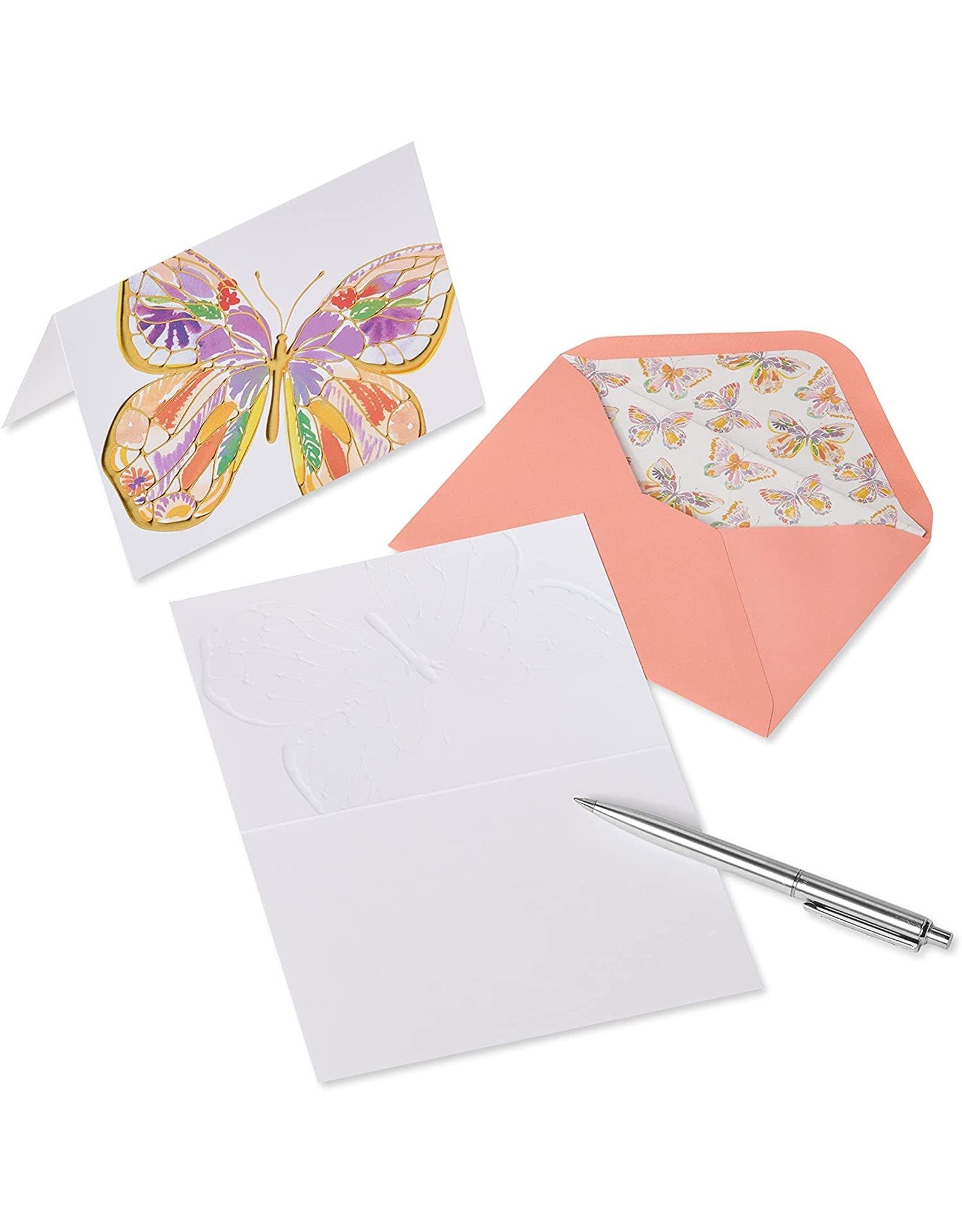 PAPYRUS® Boxed Notes Set of 12 Bold Butterfly Blank Note Cards