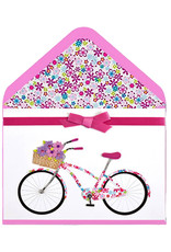 PAPYRUS® Blank Card Bike With Basket Of Flowers