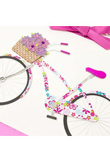 PAPYRUS® Blank Card Thinking Of You Bicycle w Basket Of Flowers Bike