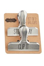 Mud Pie Chip Bag Clips Set of 2 - Stow Away - Clip It